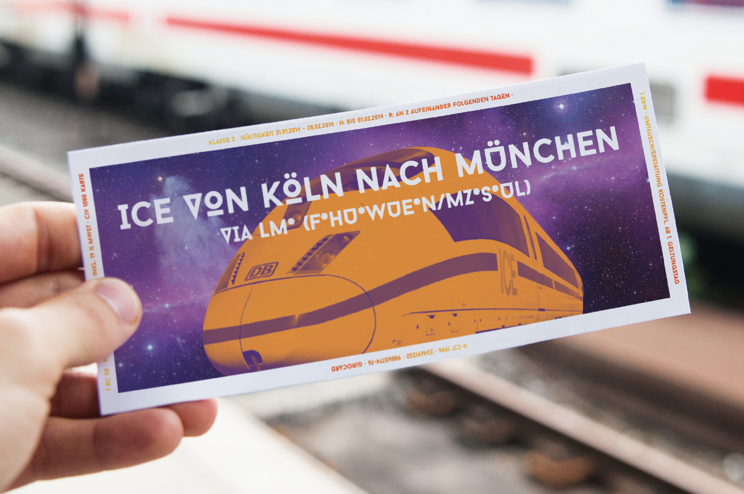 Redesign Bahntickets