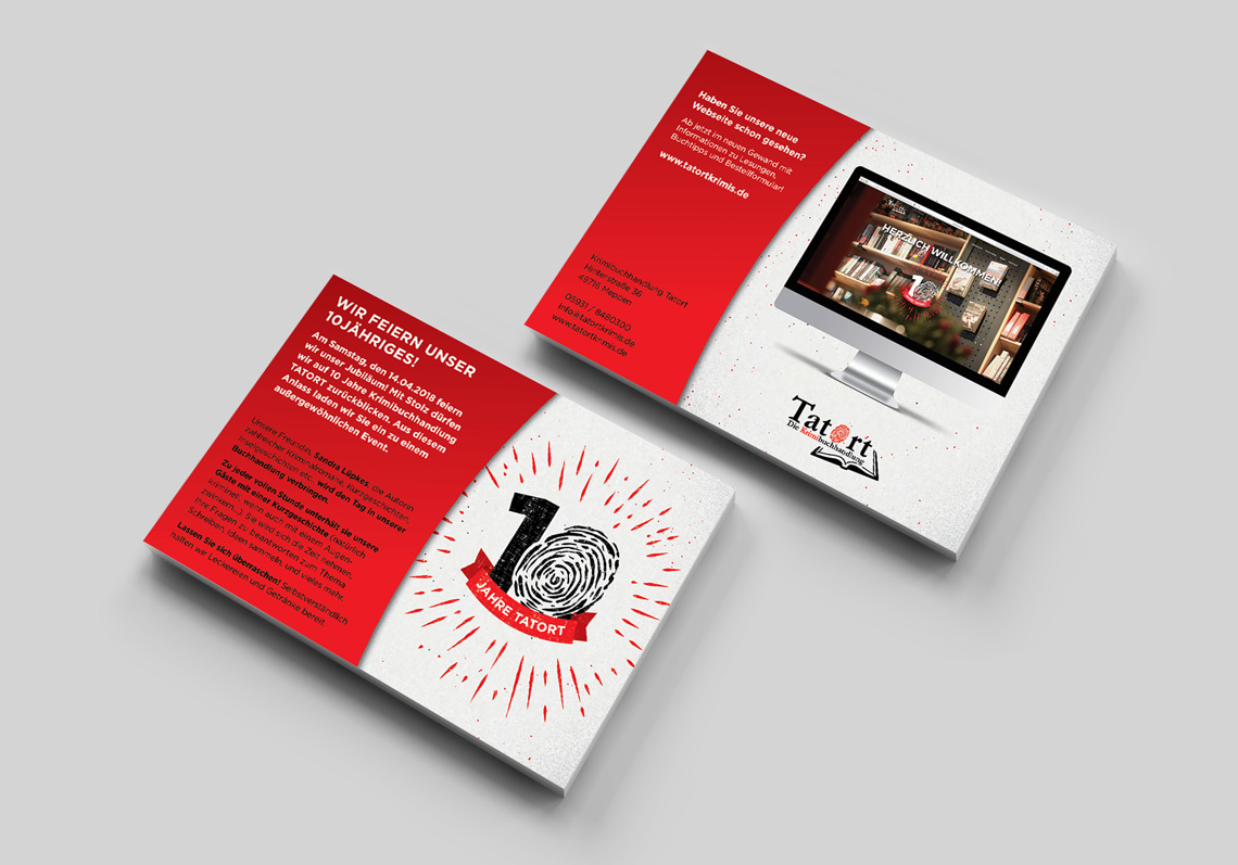 Krimibuchhandlung Tatort Werbemittel